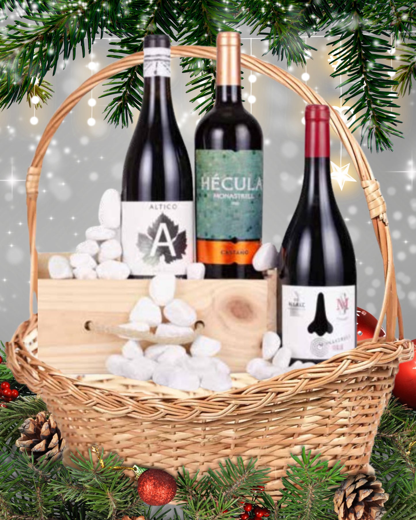 LOTE 54 – Selección Jumilla & Yecla (3 Botellas 0,75 L en caja de madera)