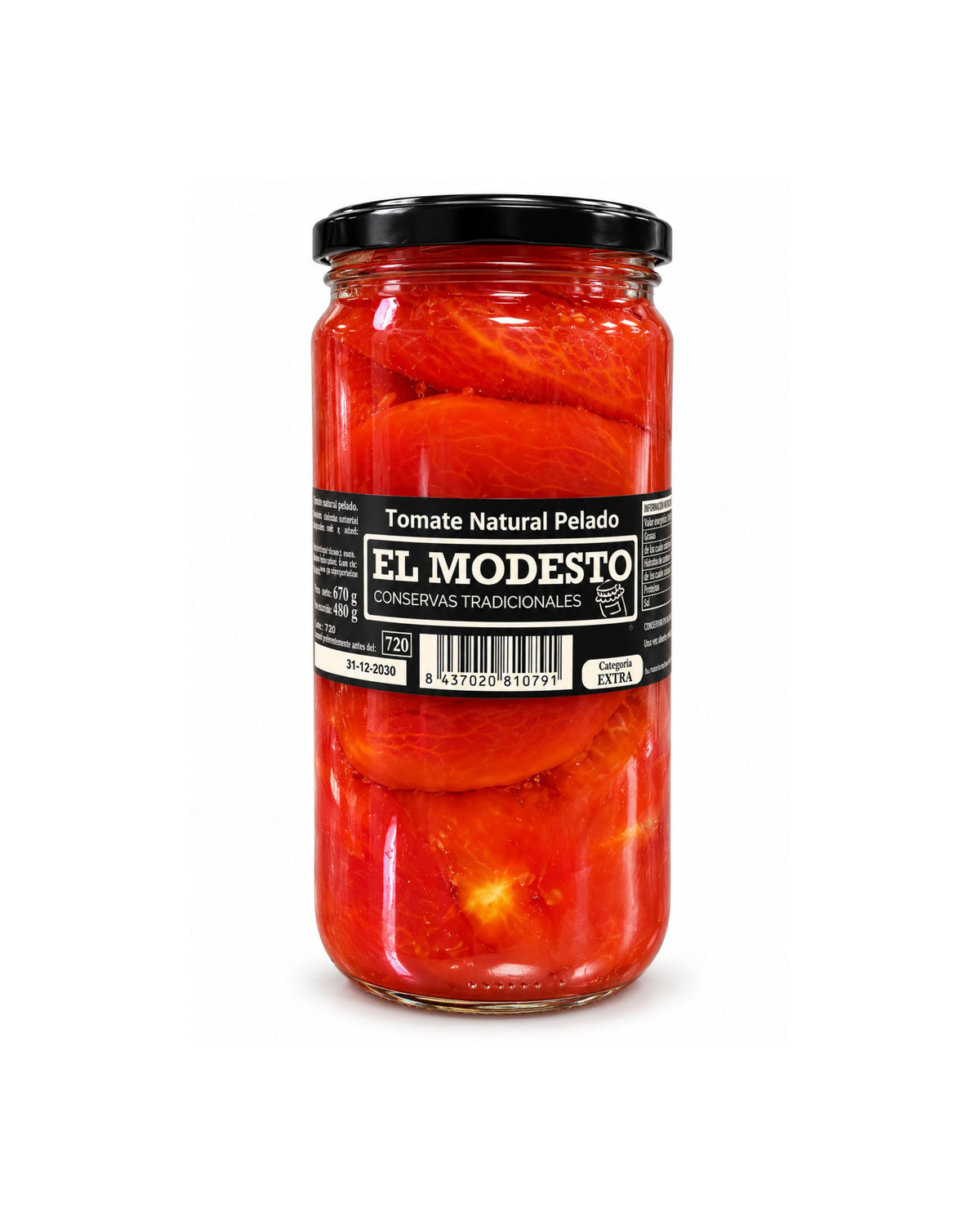 TOMATE NATURAL PELADO EL MODESTO – CONSERVAS TRADICIONALES