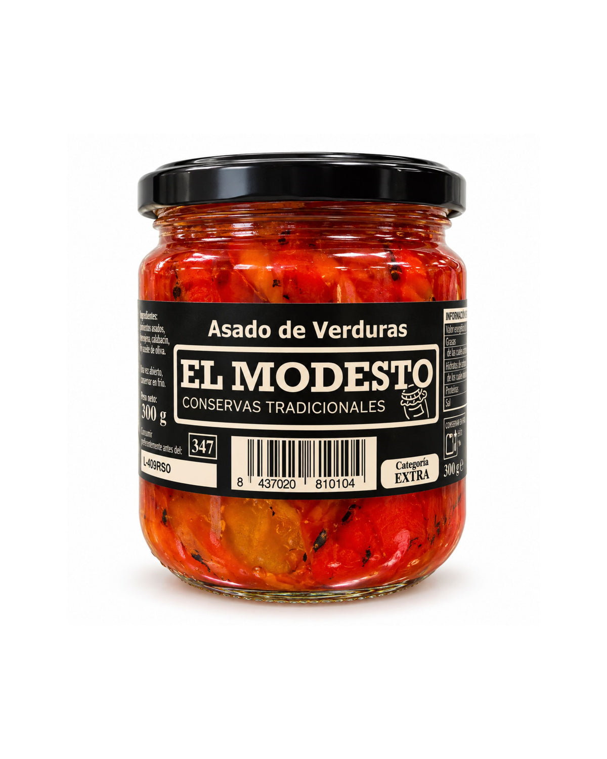 ASADO DE VERDURAS EL MODESTO – CONSERVAS TRADICIONALES