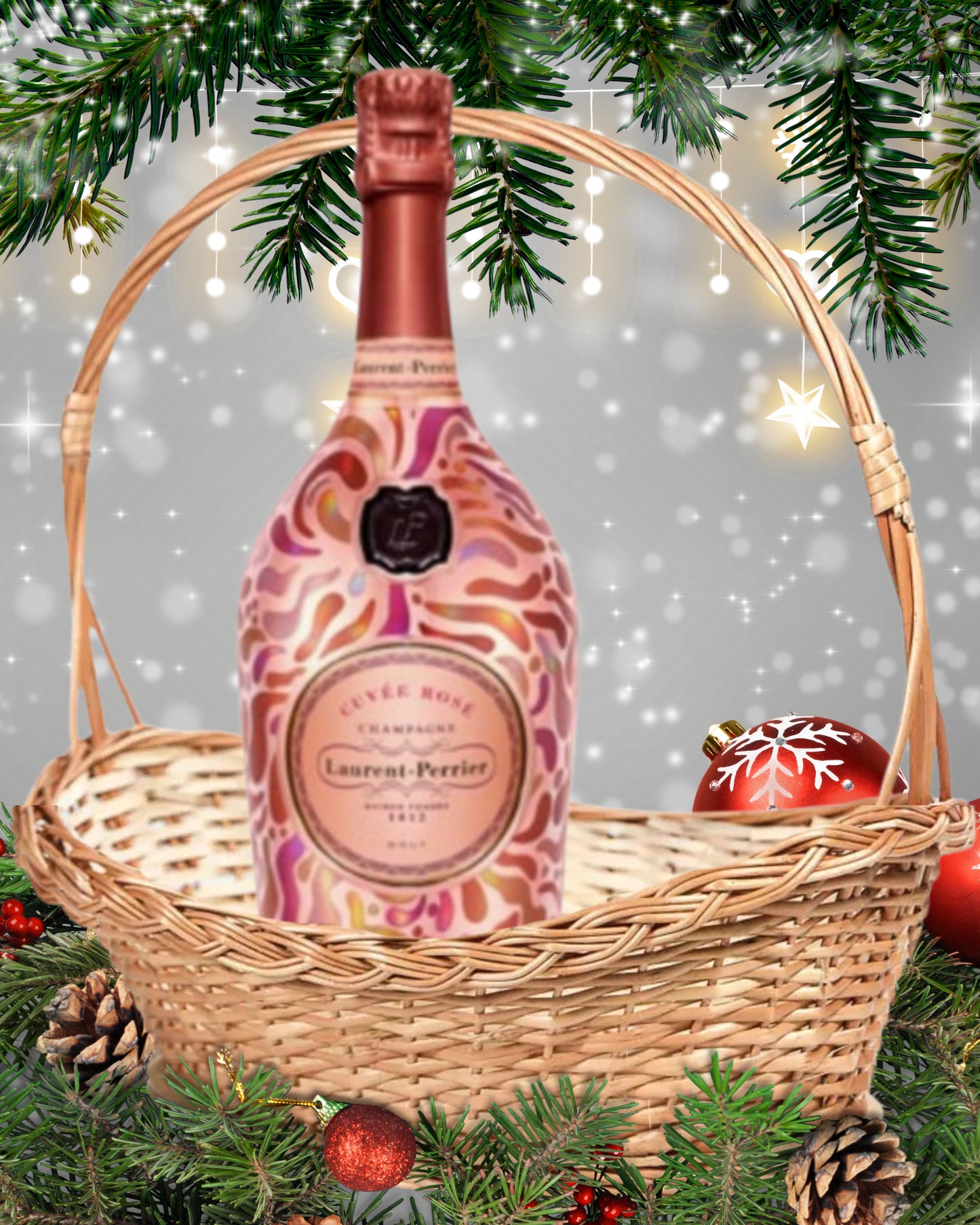 LOTE 30 – Laurent-Perrier Cuvée Rosé Metal Jacket Edition Pétalos