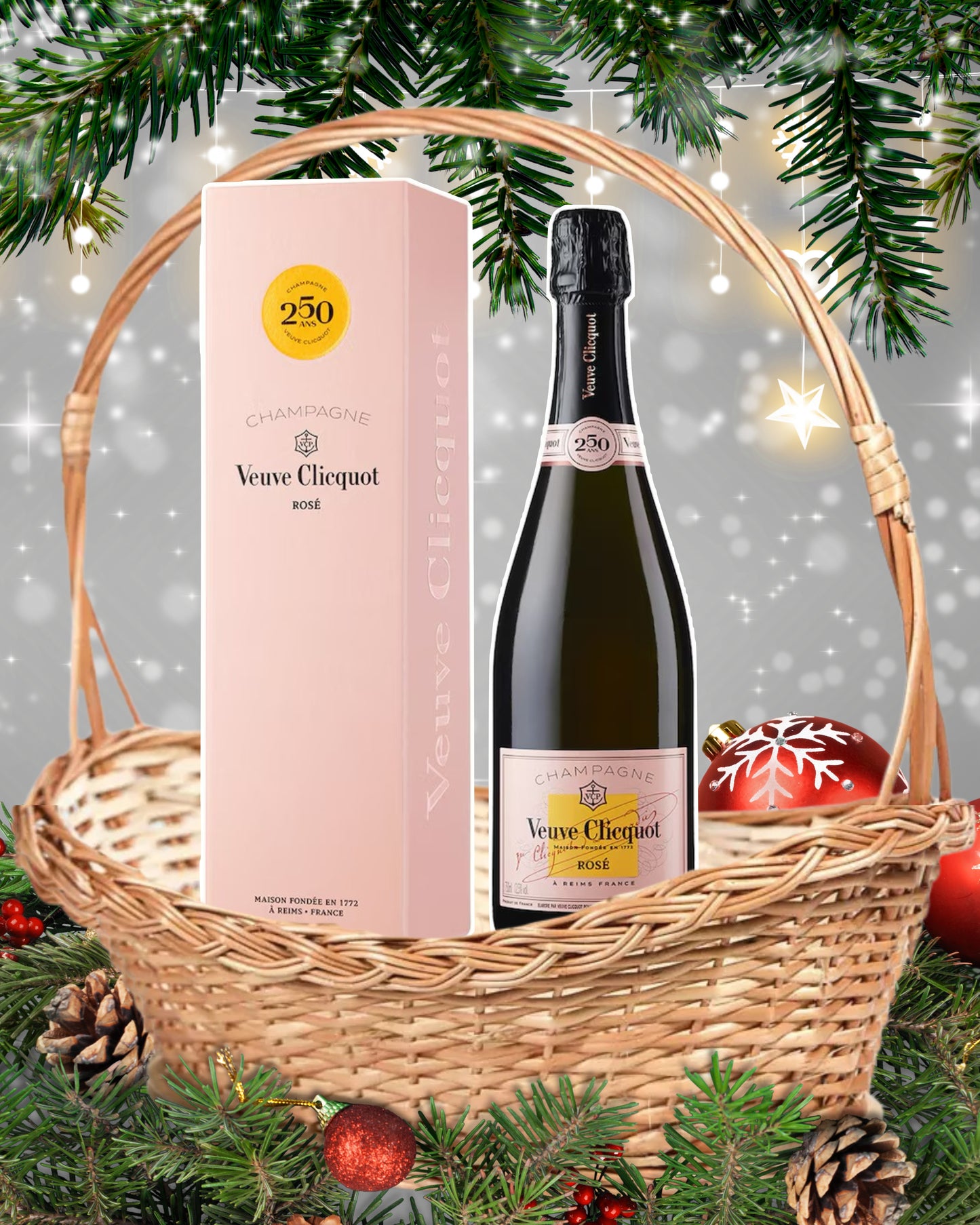 LOTE 40 – Veuve Clicquot Rosé (0,75 L Estuchado 250 Aniversario)