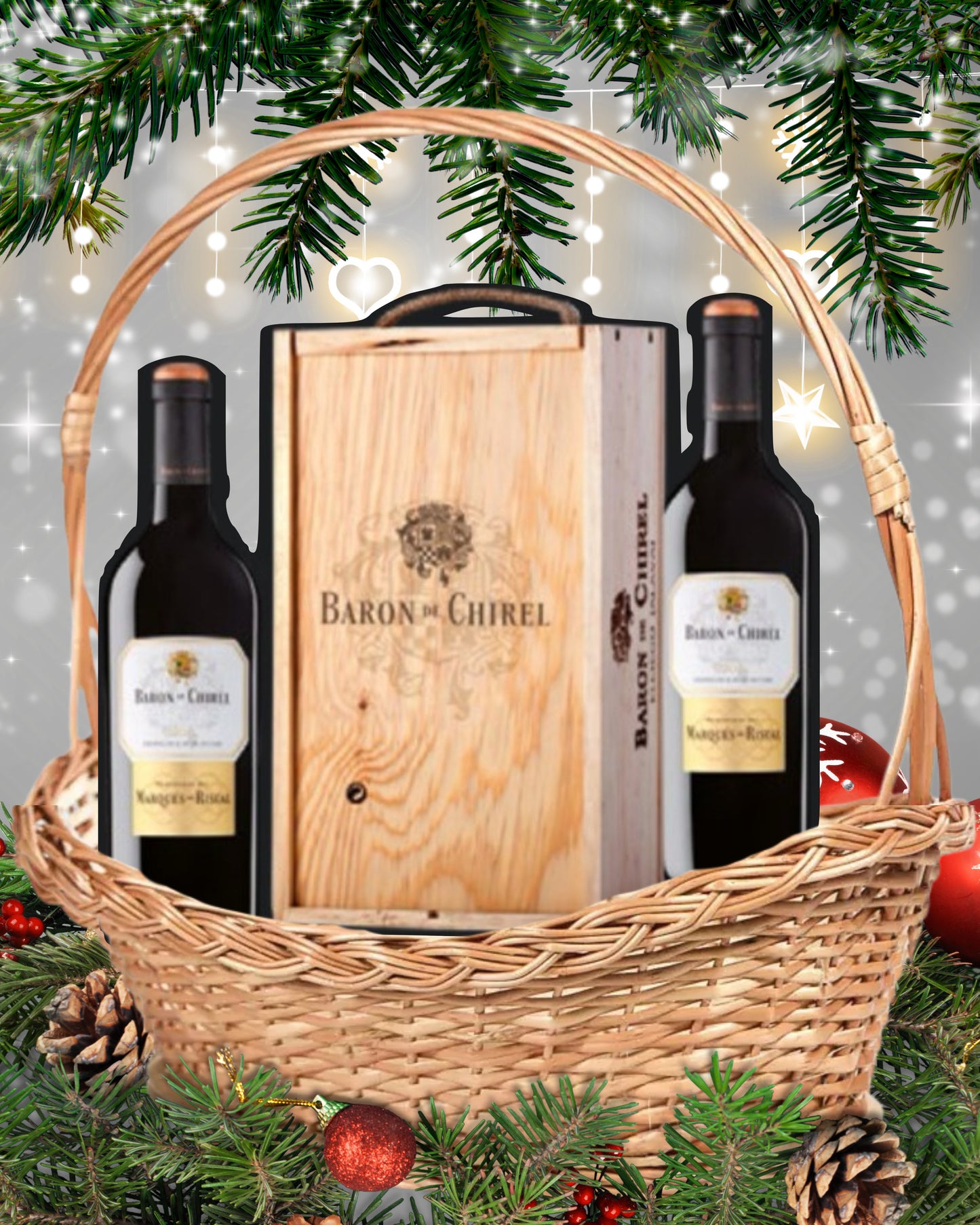 LOTE 48 – Barón de Chirel (2 Botellas 0,75 L en caja de madera)