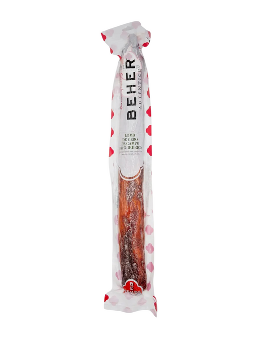 Lomo Ibérico de Cebo 100 % Raza Ibérica BEHER – Excelencia de Guijuelo en Cada Loncha 65€/Kg