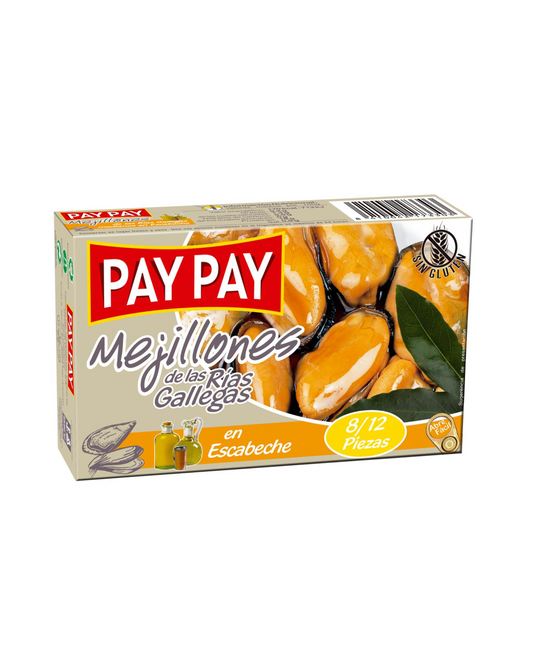 Mejillones Pay-Pay 8/12 – Frescura y Tamaño Perfecto para Cocina