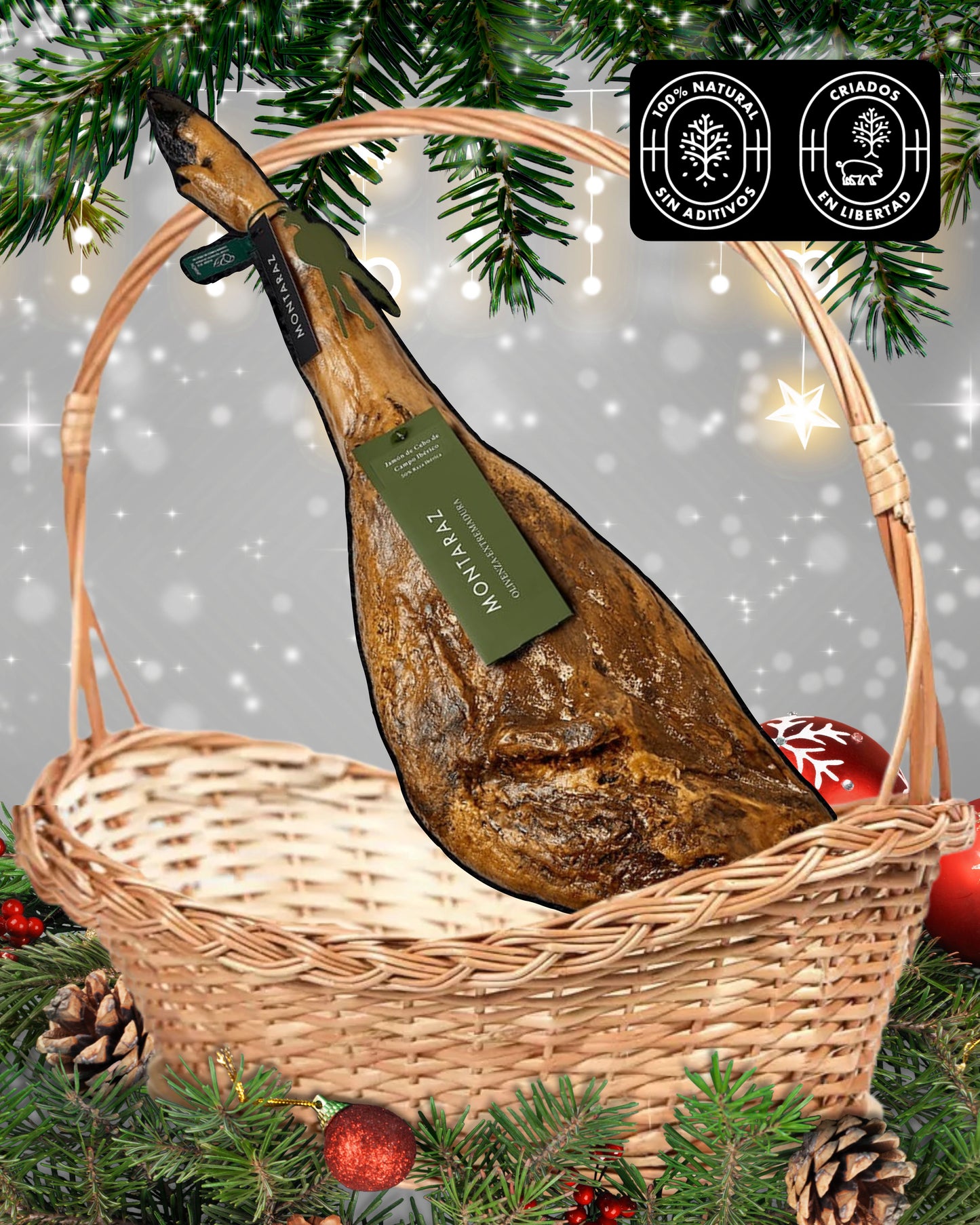 JAMONERÍA – IBÉRICOS DE CEBO DE CAMPO EXCELENCIA - Jamón Ibérico de Cebo de Campo MONTARAZ Natural