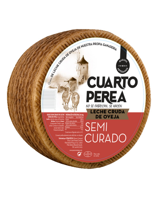 Queso de Oveja Semicurado Cuarto Perea – Juani Charcutería 23,90€/Kg
