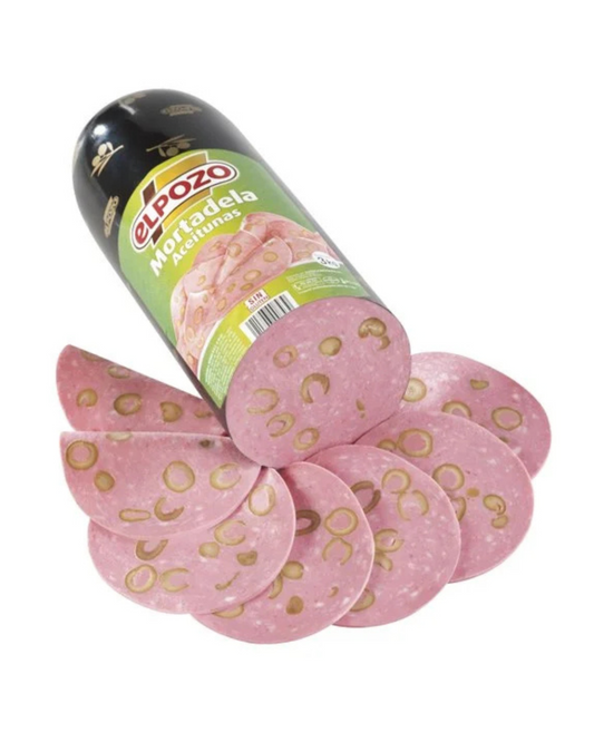 Mortadela con Aceitunas – Sabor Suave con Toque Mediterráneo 6,90€/Kg