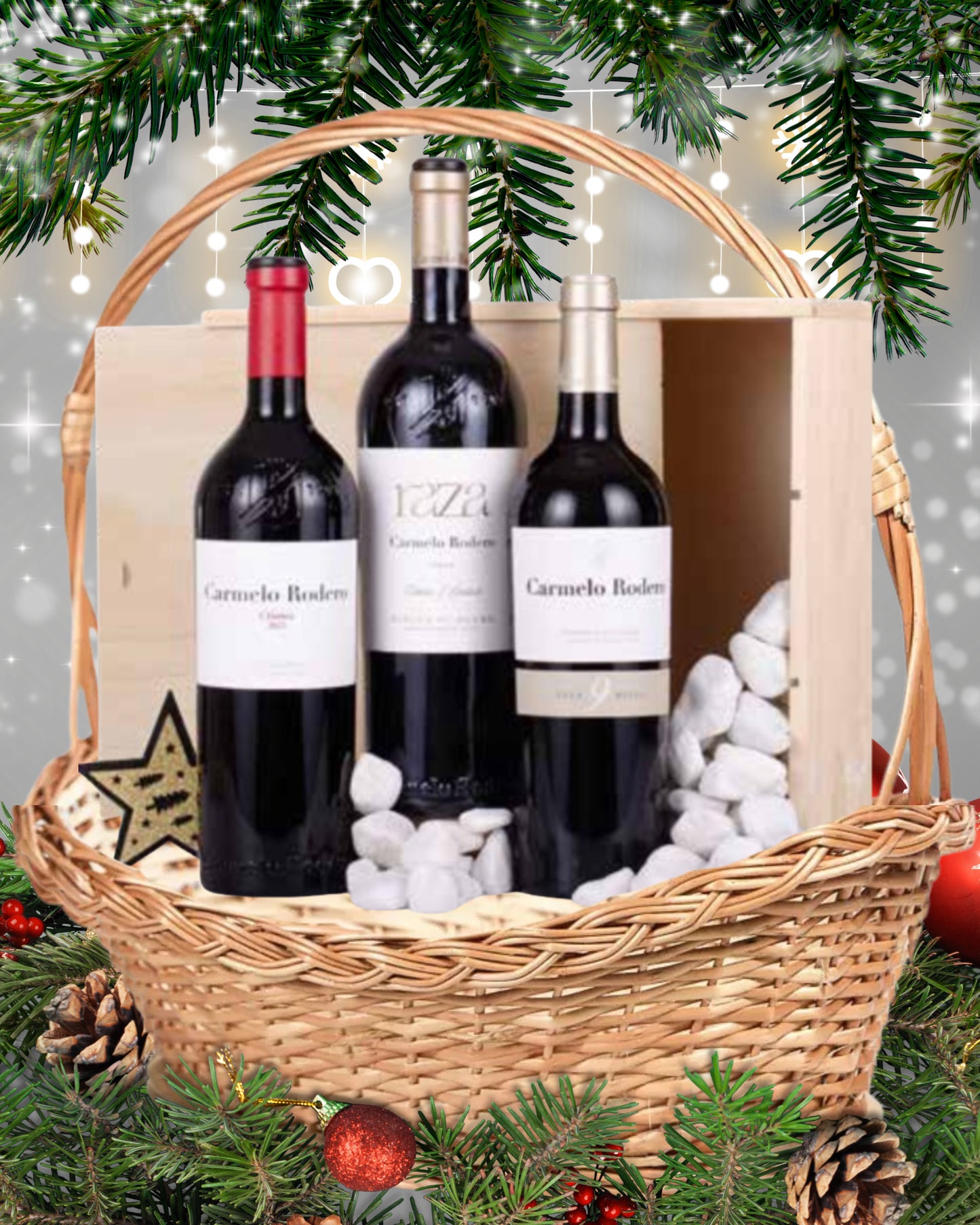 LOTE 59 – Carmelo Rodero Selección Ribera del Duero (3 Botellas 0,75 L en caja de madera)