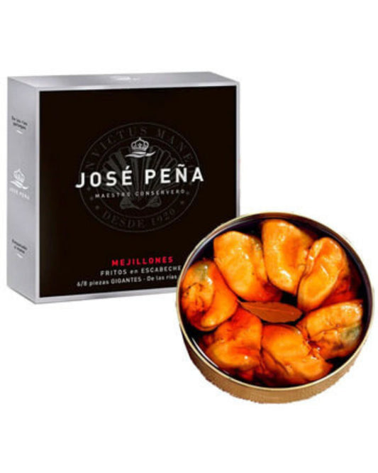 Mejillones Fritos en Escabeche Picantes José Peña 7/10 Premium (120 g)