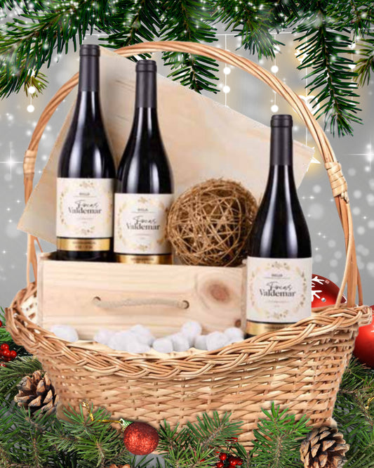 LOTE 56 – Fincas de Valdemar Reserva (3 Botellas 0,75 L en caja de madera)