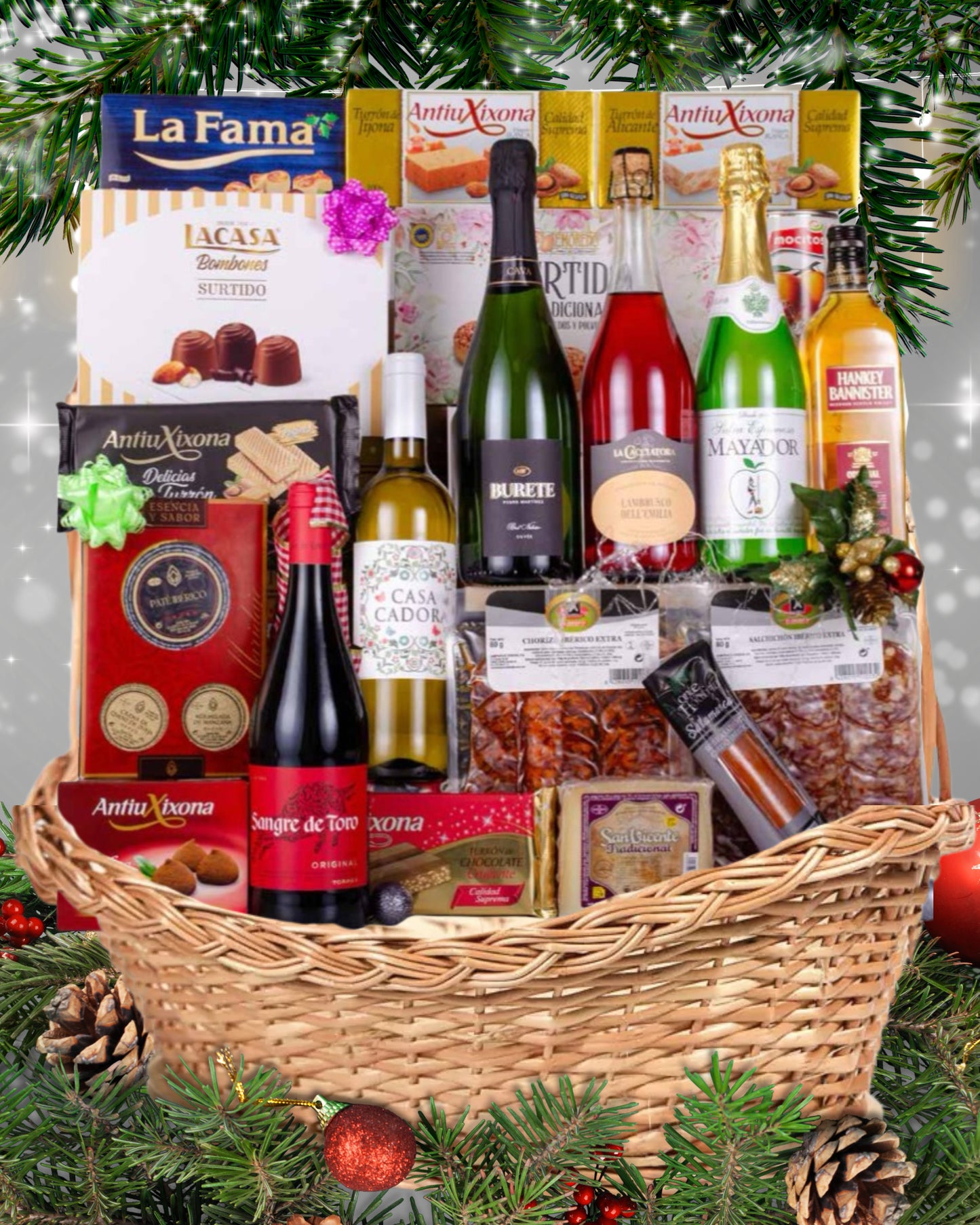 LOTE 71 – Gran Cesta Selección Gourmet Deluxe