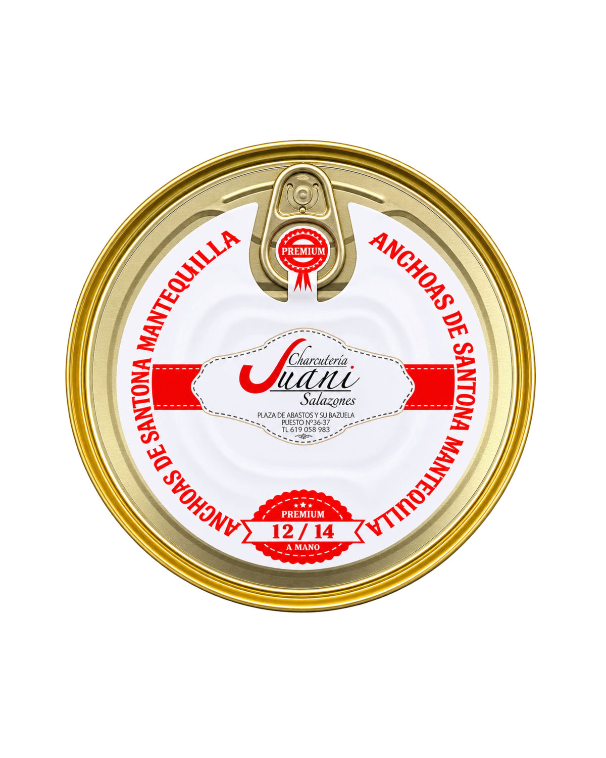 ANCHOAS DE SANTOÑA EN MANTEQUILLA – SELECCIÓN PREMIUM 12/14 FILETES.