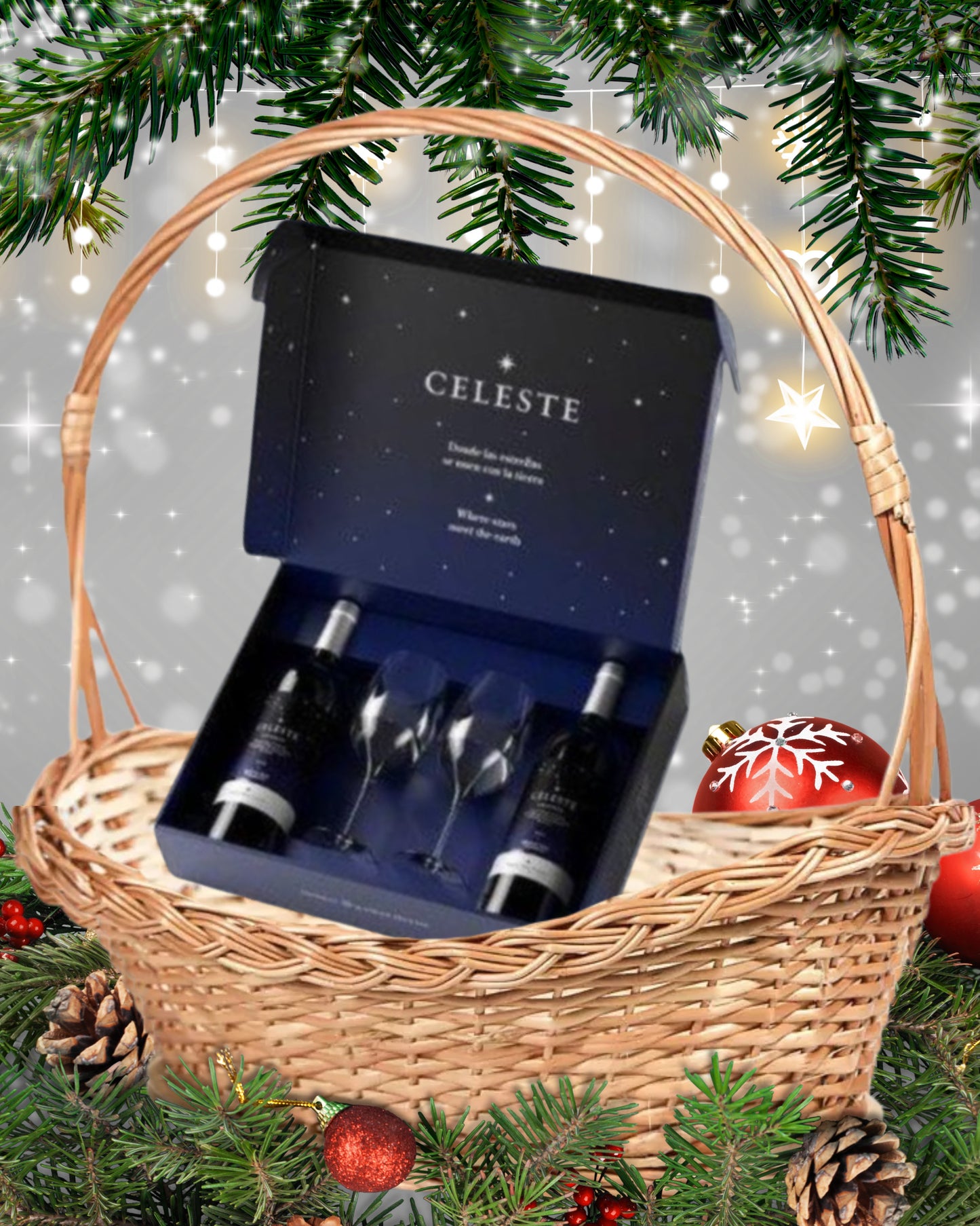 Lote 14.1 – Estuche Celeste Crianza – Edición Navidad 2025