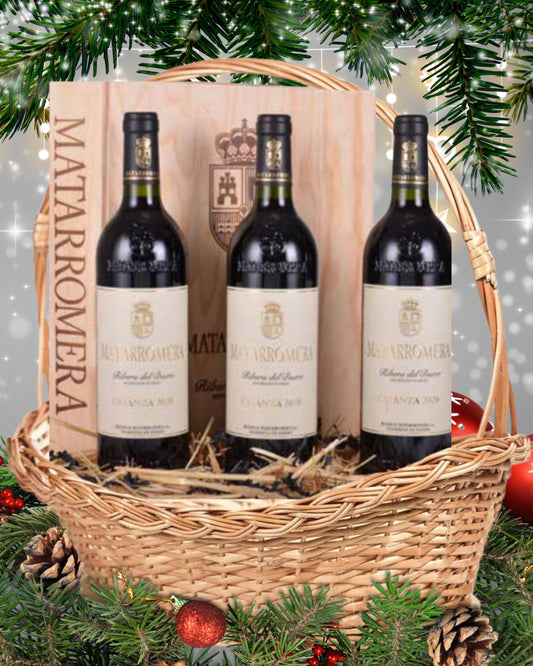 LOTE 55 – Matarromera Crianza (3 Botellas 0,75 L en caja de madera)