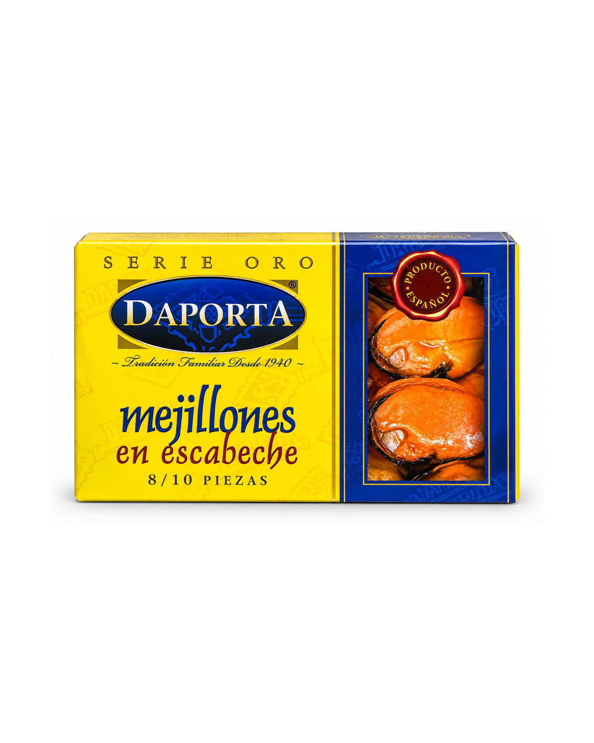 MEJILLONES EN ESCABECHE DAPORTA SERIE ORO – 8/10 PIEZAS